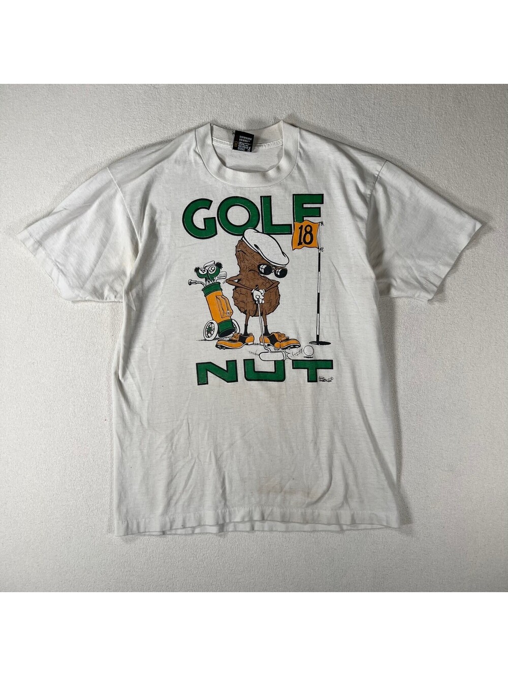 Vintage Screen Stars Golf Nut Graphic T-Shirt Made Canada L